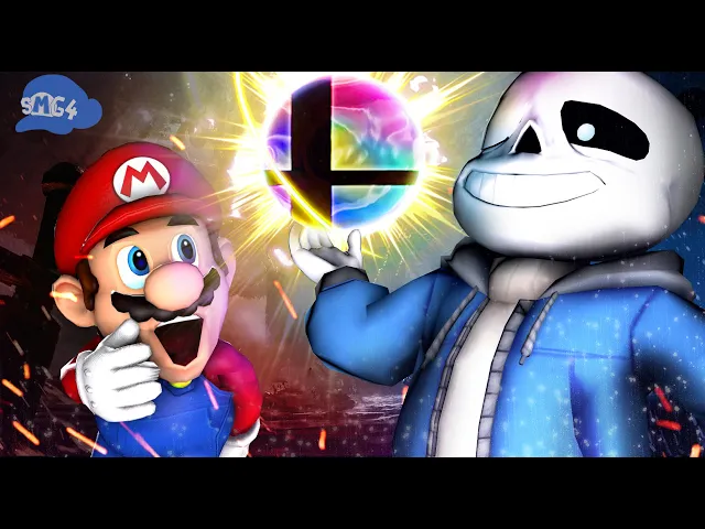 smg4: sans s first day in smash bros